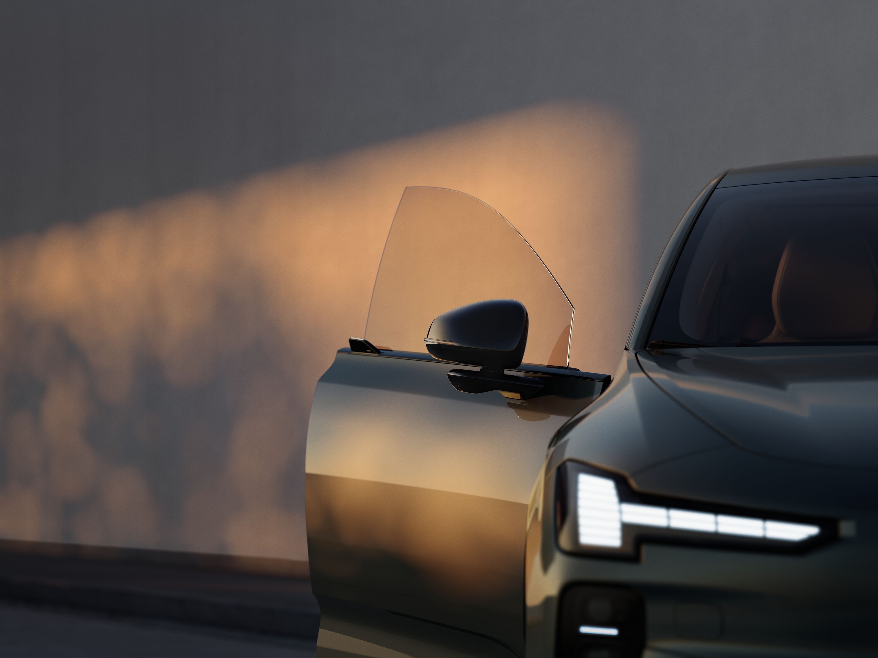 Volvo EX60 ramlös framdörr