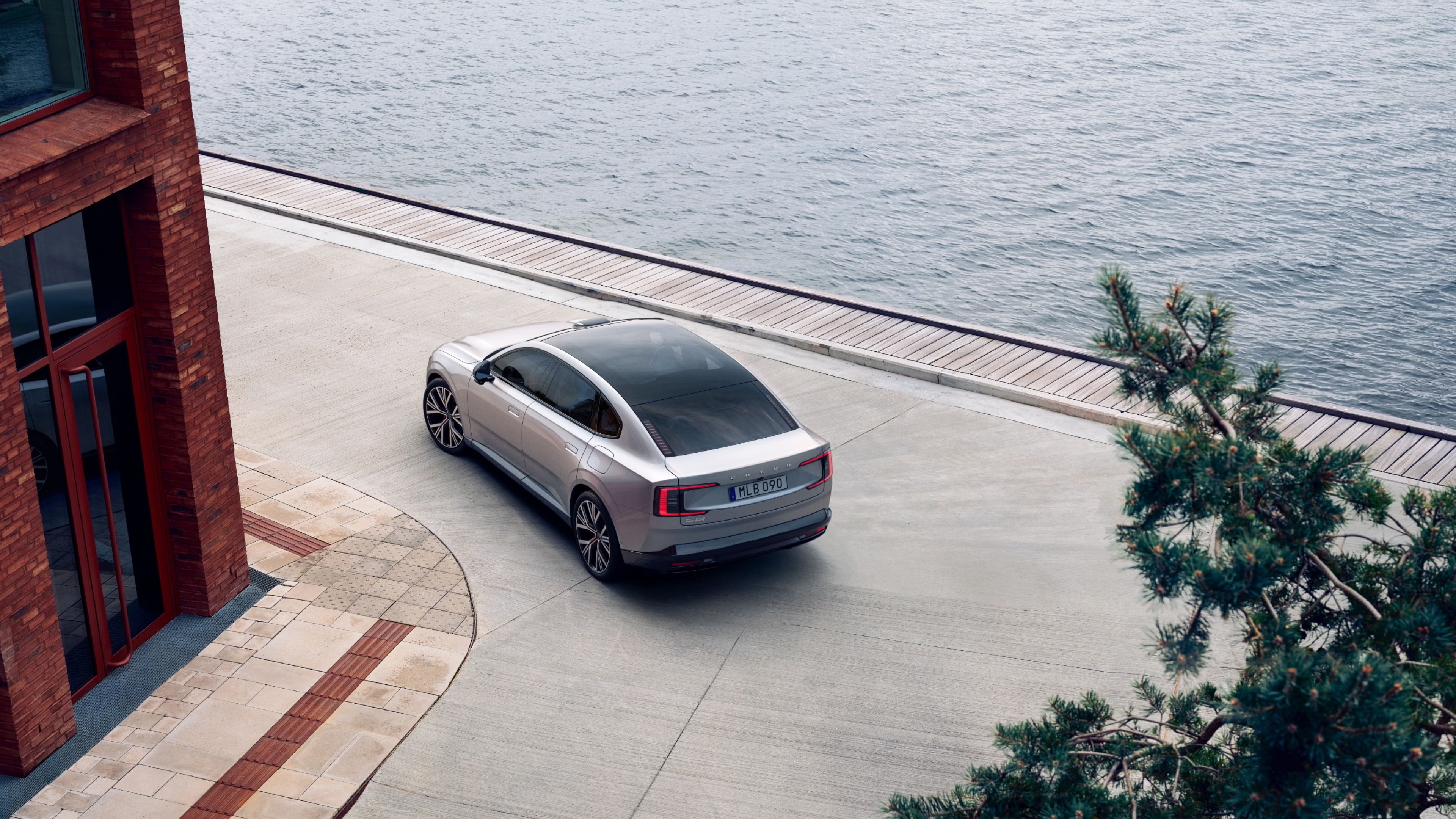 Volvo ES90 sedd snett ovanifrån