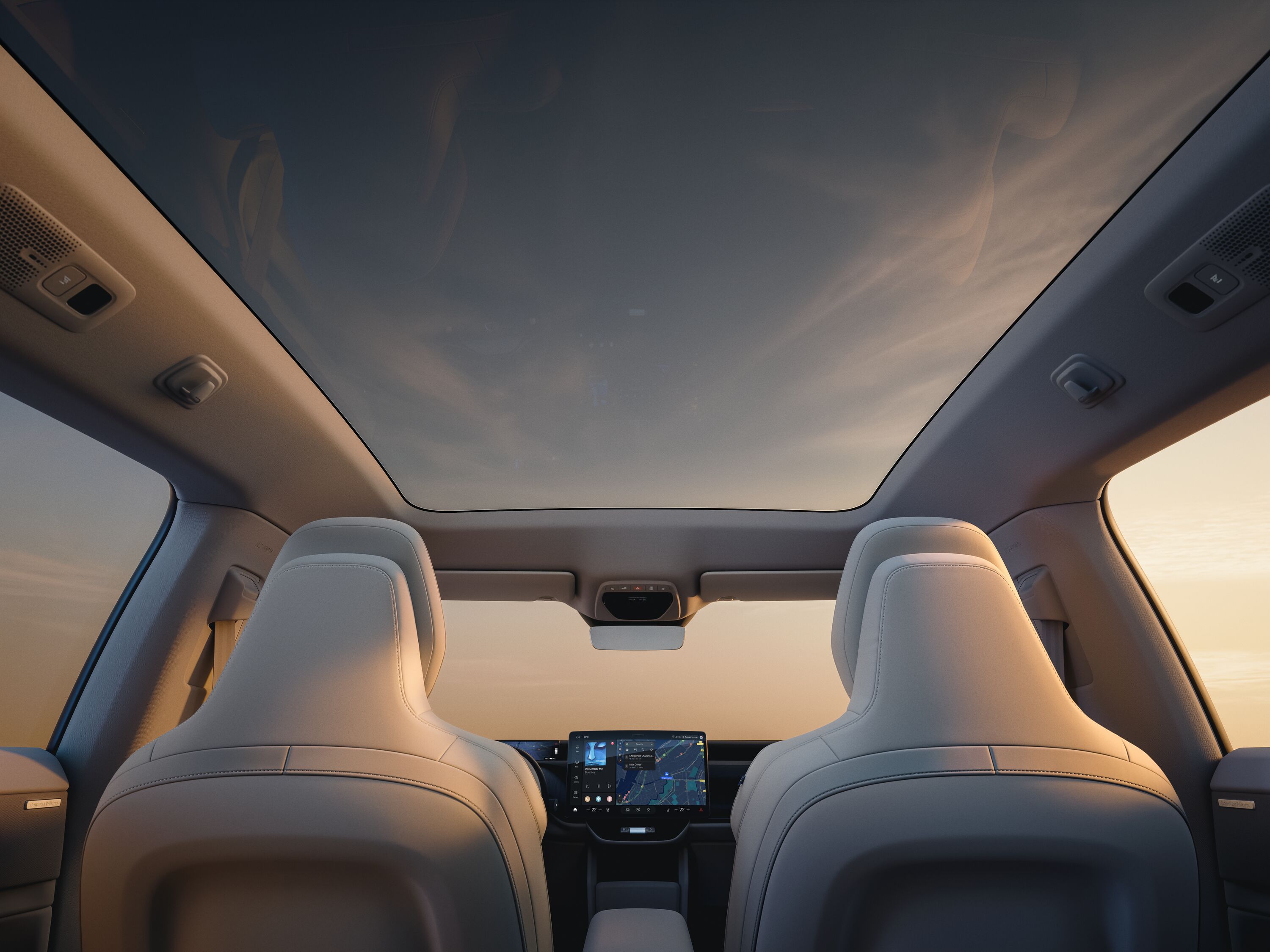 Volvo EX60 - Electrochromic panorama soltak