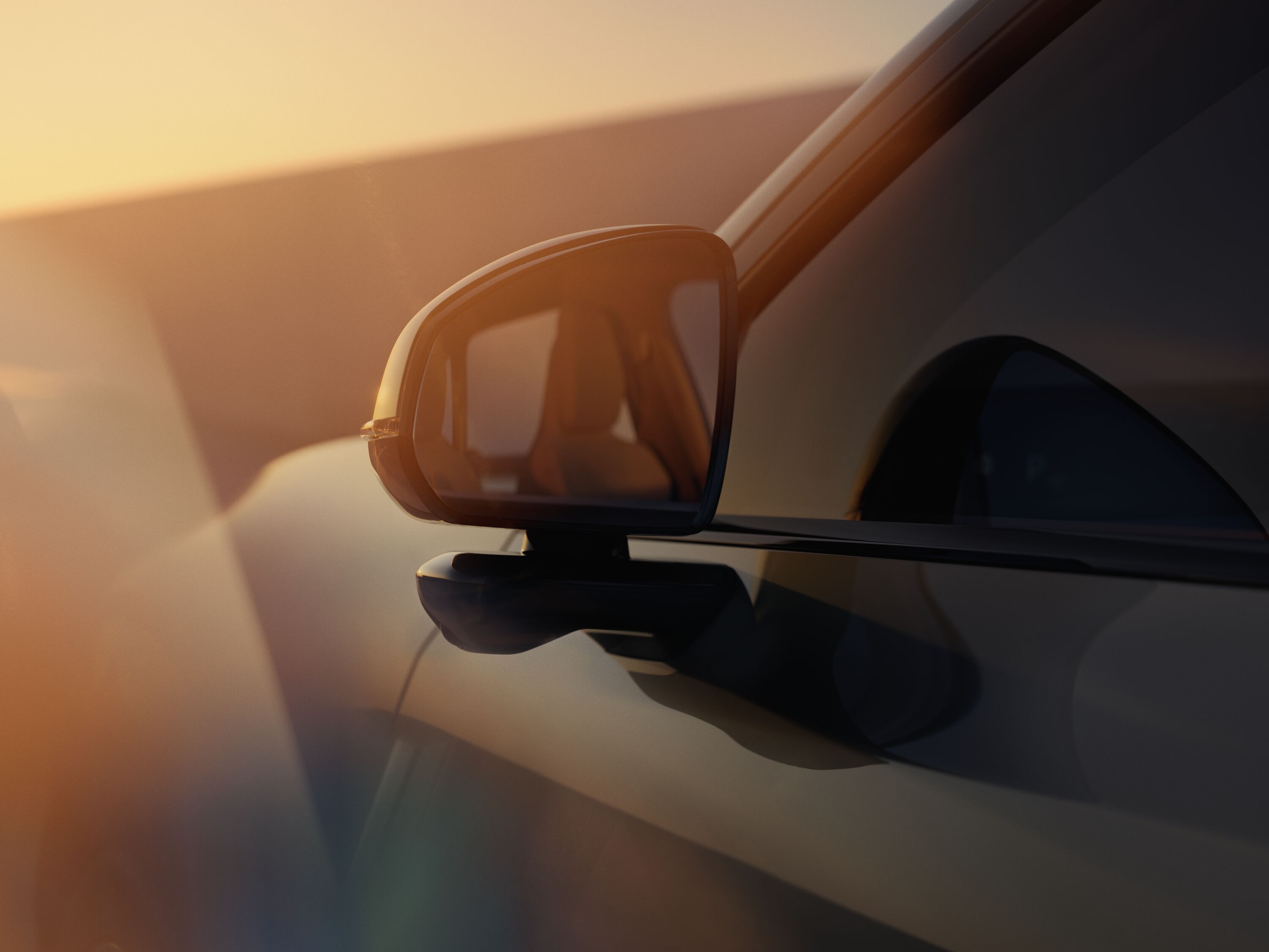 Volvo EX60 backspegel